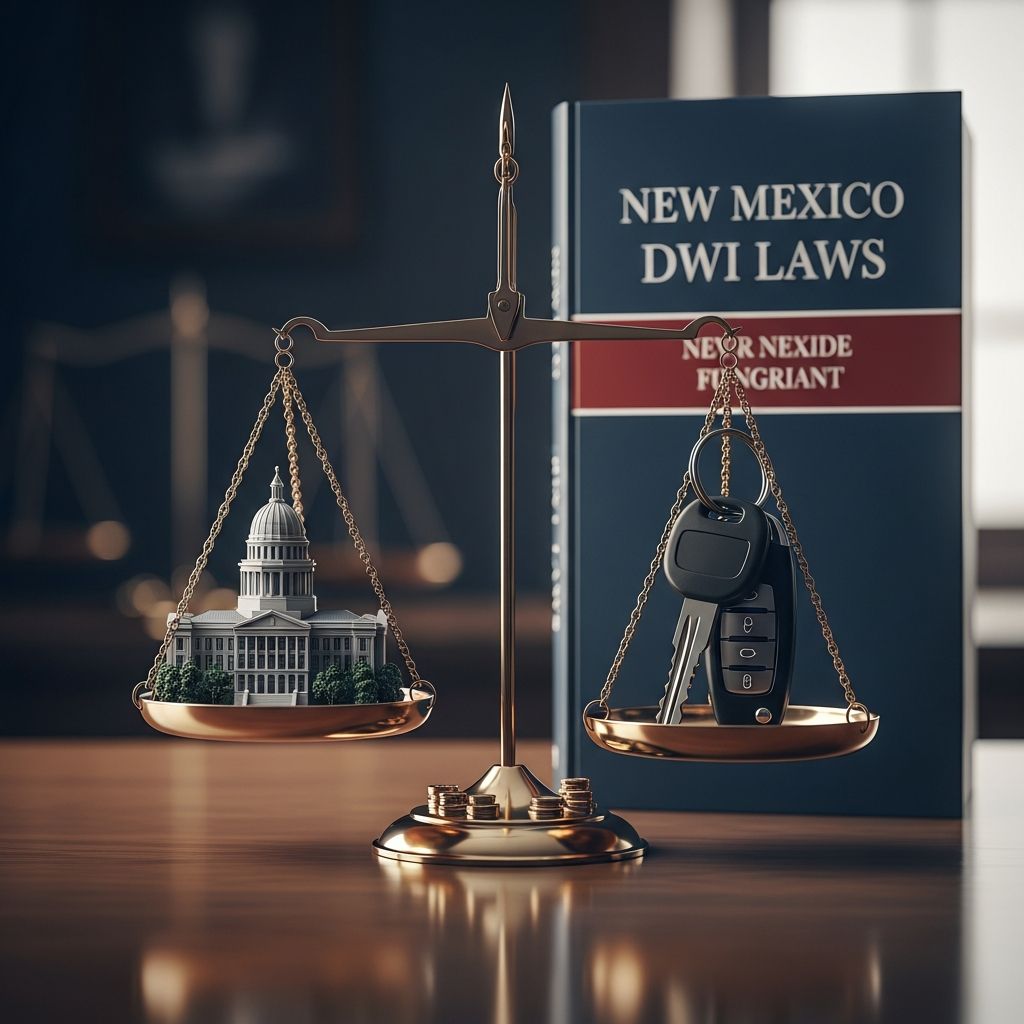 Comprehensive guide to New Mexico DWI laws, penalties for first-time and repeat offenders, BAC limits, and defense strategies.