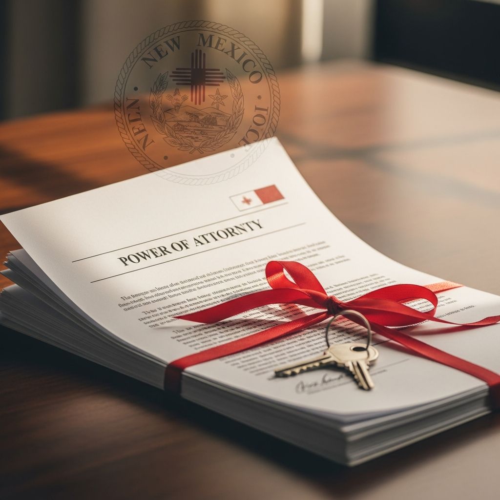 Complete guide to New Mexico power of attorney laws, requirements, and agent responsibilities.