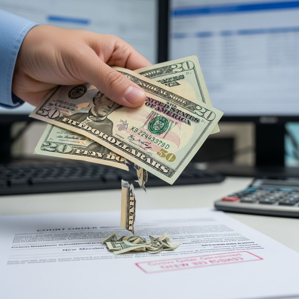 Complete guide to wage garnishment laws, protections, and limits in New Mexico.