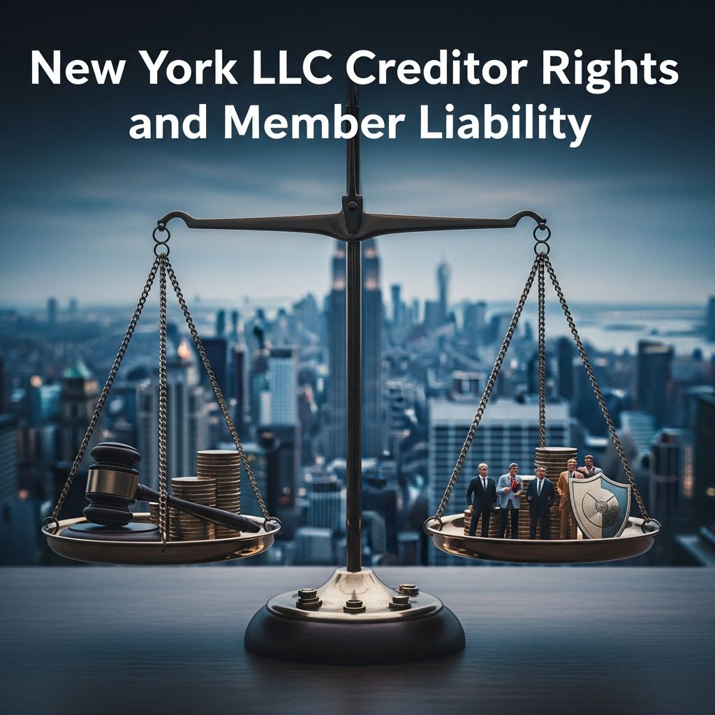 Understanding how New York creditors can pursue LLC member assets and what protections exist.