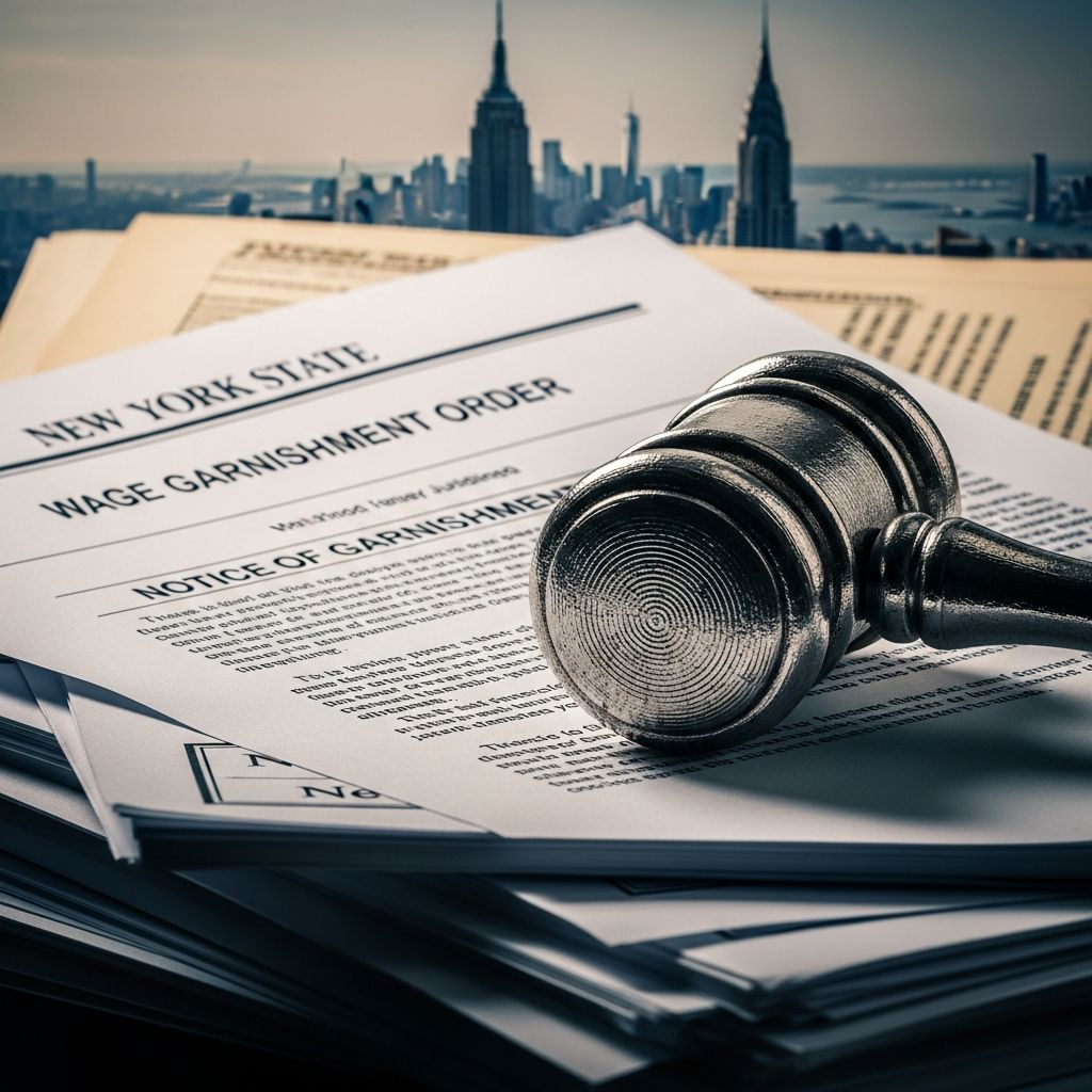 Understand New York's wage garnishment laws, limits, and your employee protections.