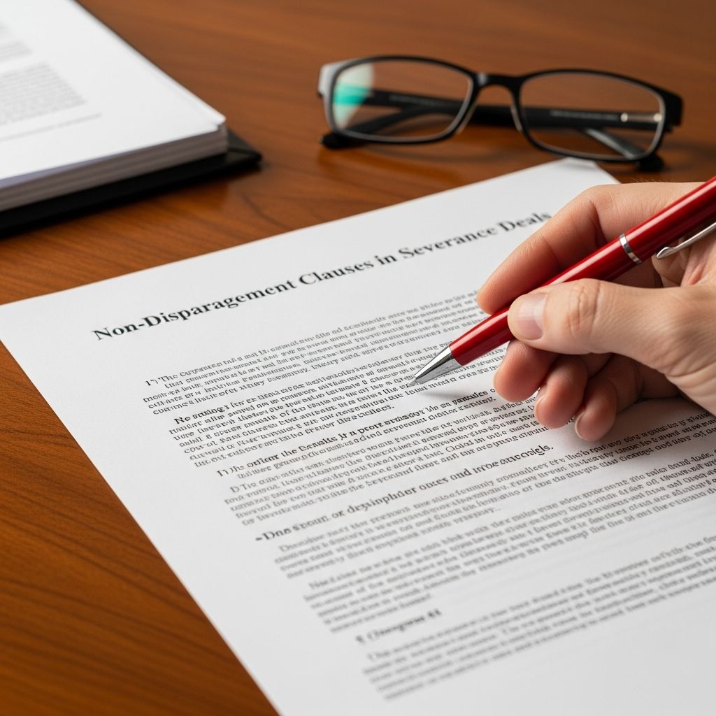 Navigating the legal limits of non-disparagement provisions in severance packages to protect businesses and employees alike.
