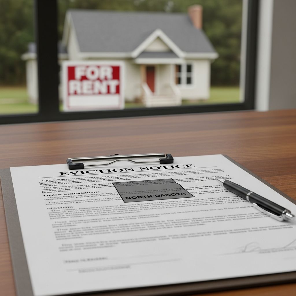 North Dakota Eviction Guide for Landlords Master the legal steps for evicting tenants in North Dakota, from notices to court enforcement, ensuring full compliance with state laws.