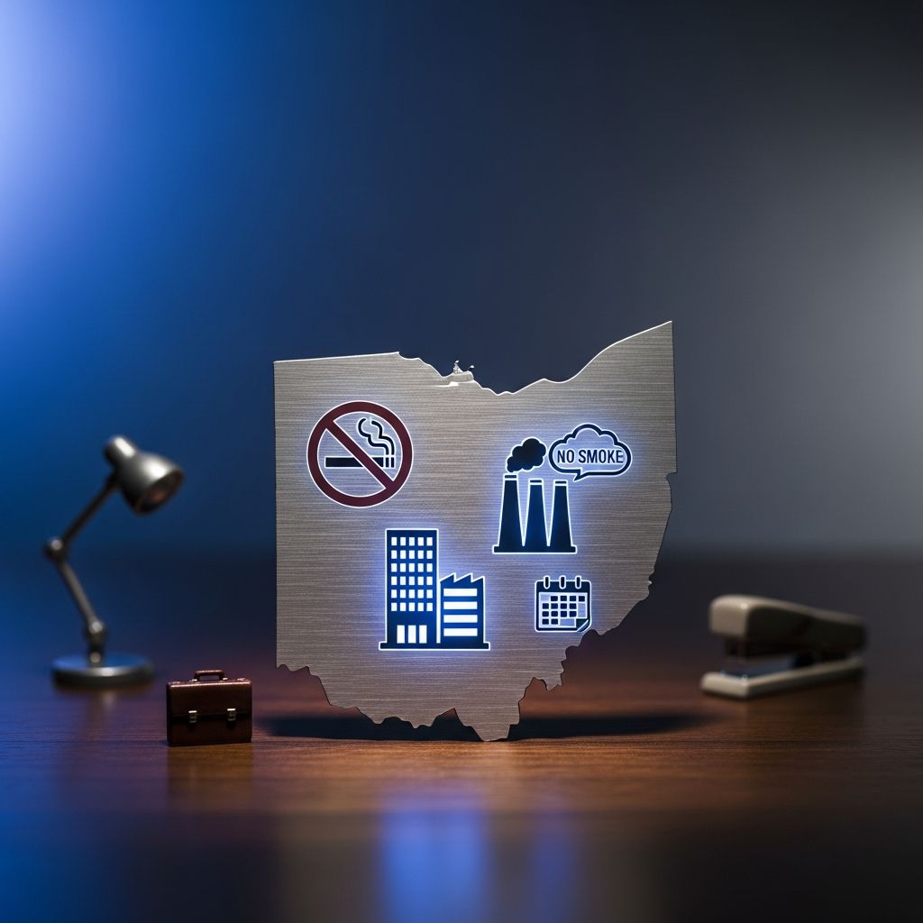 Comprehensive guide to Ohio's smoke-free laws protecting workers and public from secondhand smoke in workplaces.