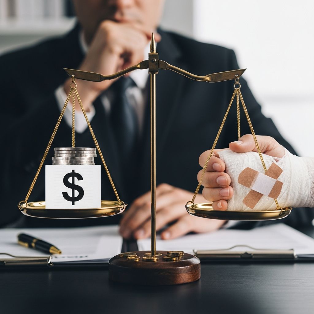 Discover the key pros and cons of accepting an out-of-court settlement following a personal injury accident to make an informed decision.