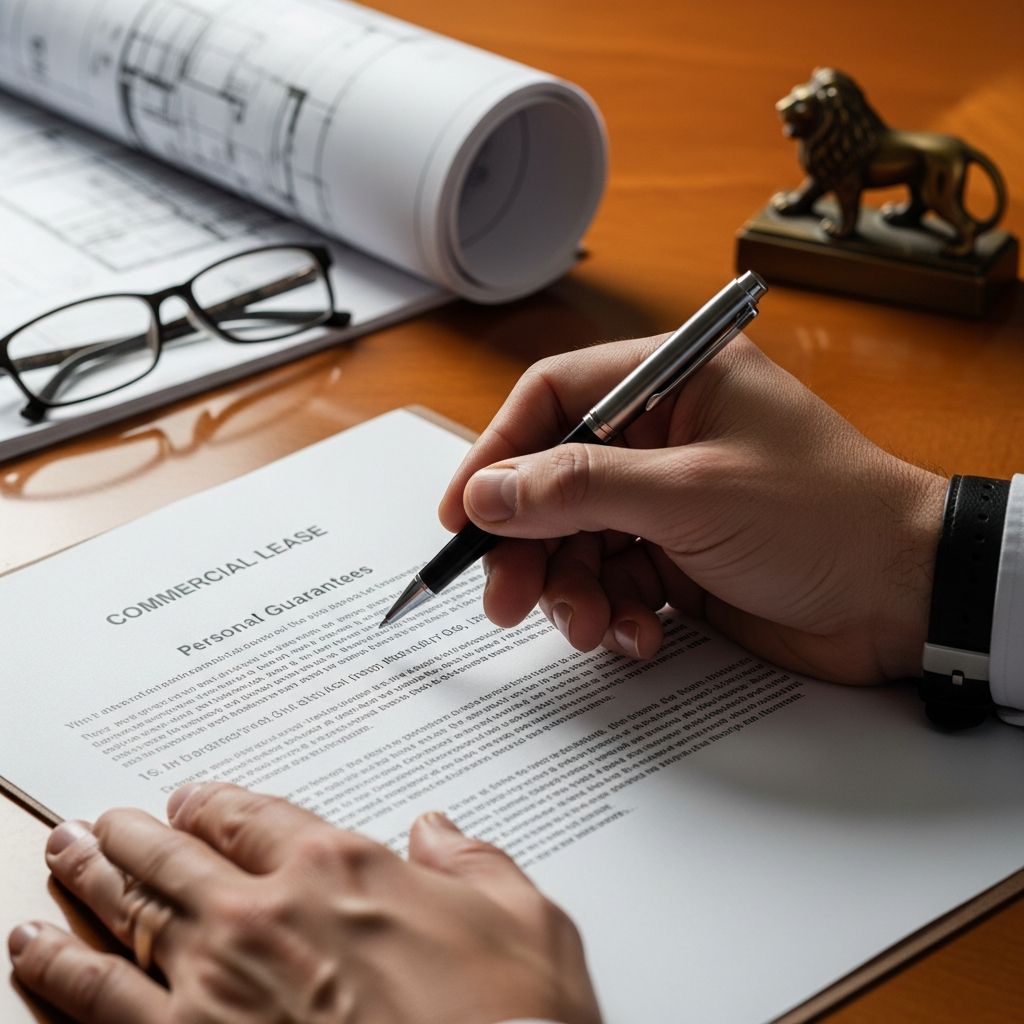 Navigate personal guarantees in commercial leases: understand your liability and explore exit strategies.