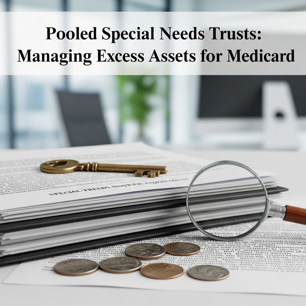 Navigate excess assets while maintaining Medicaid eligibility through pooled special needs trust strategies.