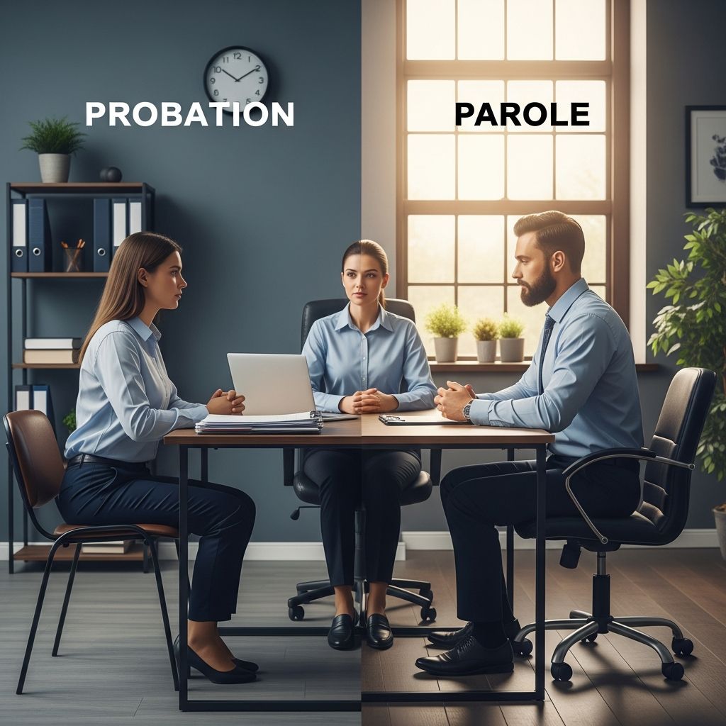 Unravel the core differences between probation and parole in the criminal justice system for better legal understanding.