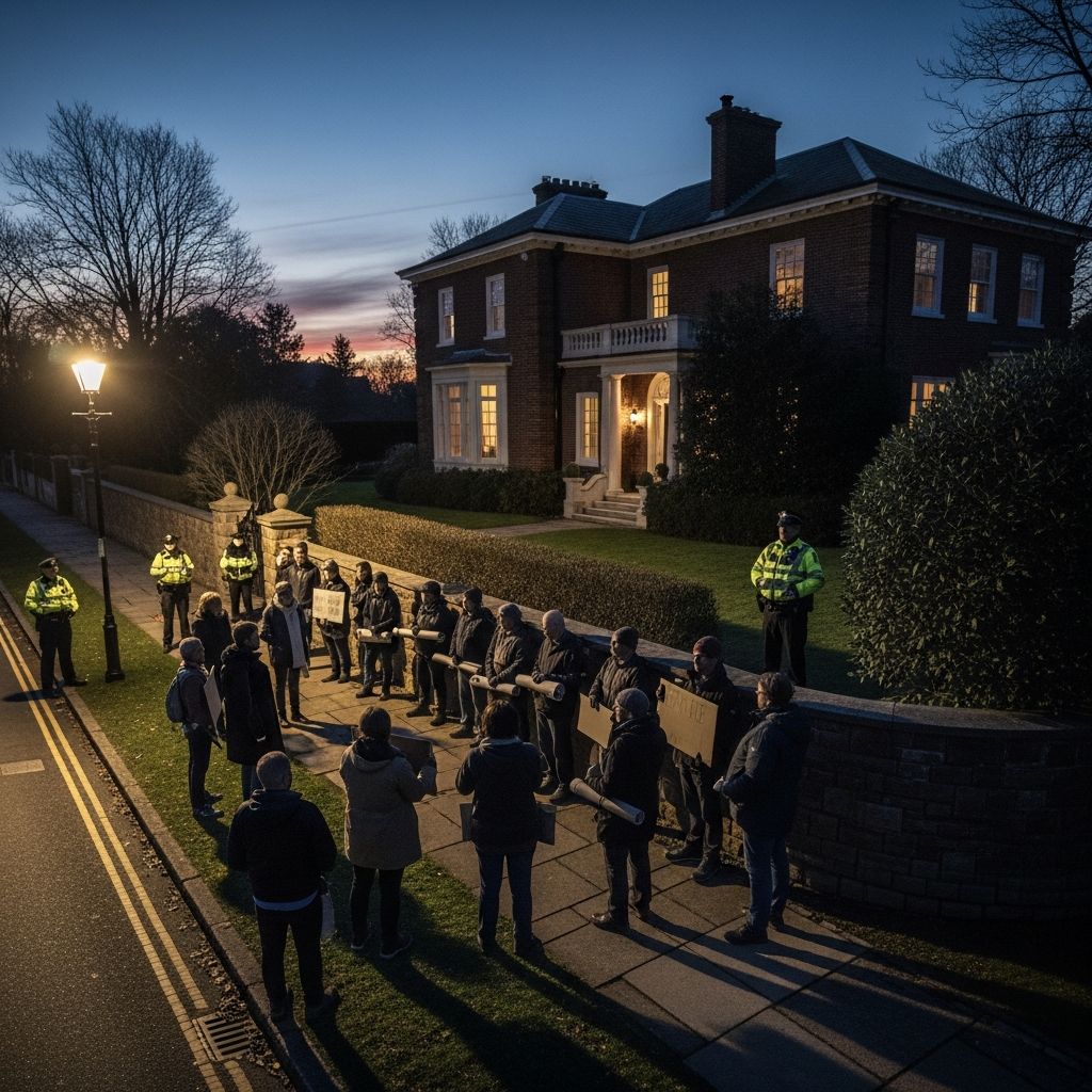 Navigating First Amendment rights versus federal laws on demonstrations near judicial residences amid heated political debates.