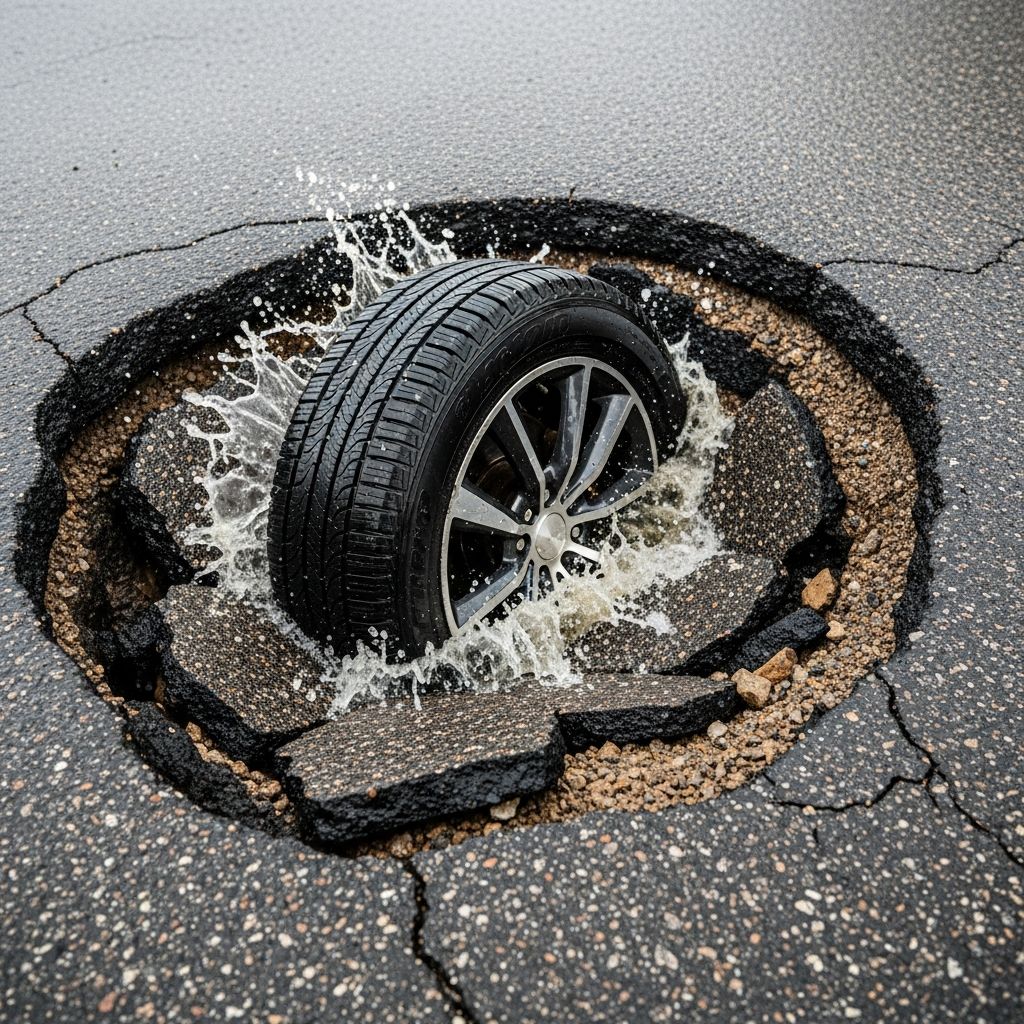 Learn proven strategies to claim compensation for pothole damage from insurance, cities, counties, or state agencies without losing money.