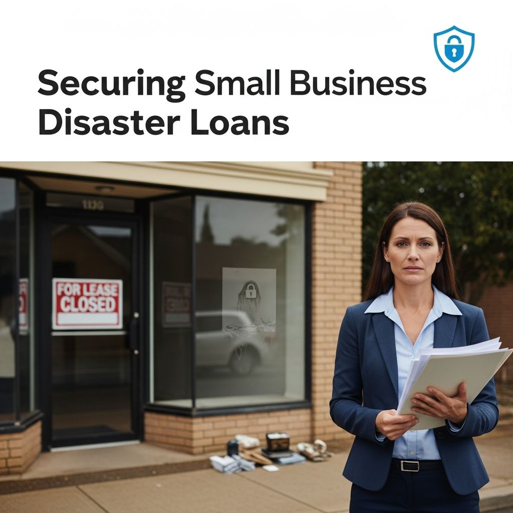 Essential guide to obtaining SBA disaster loans for business recovery after natural disasters and emergencies.