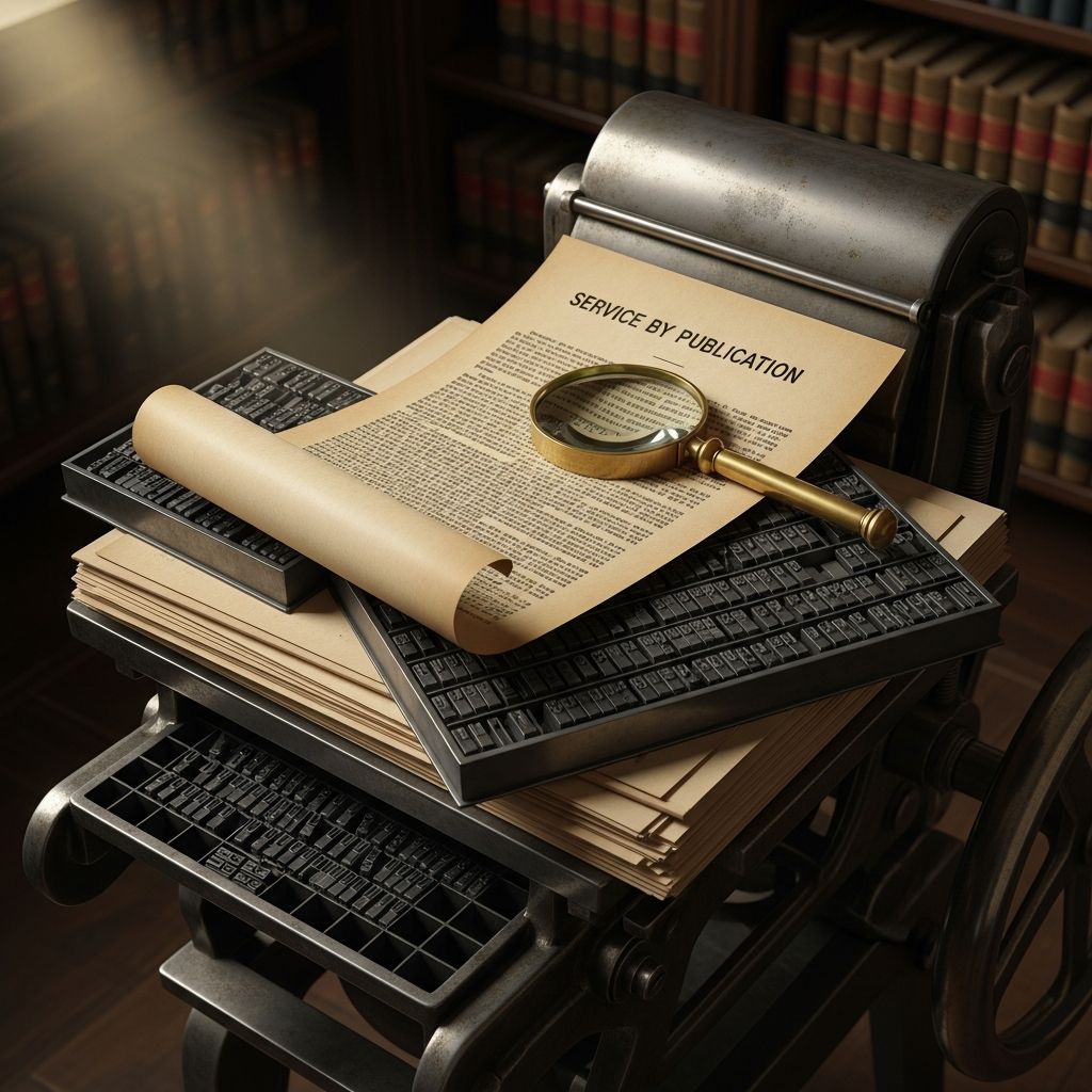 Understand when and how courts permit service of process through newspaper publication as a last resort method.