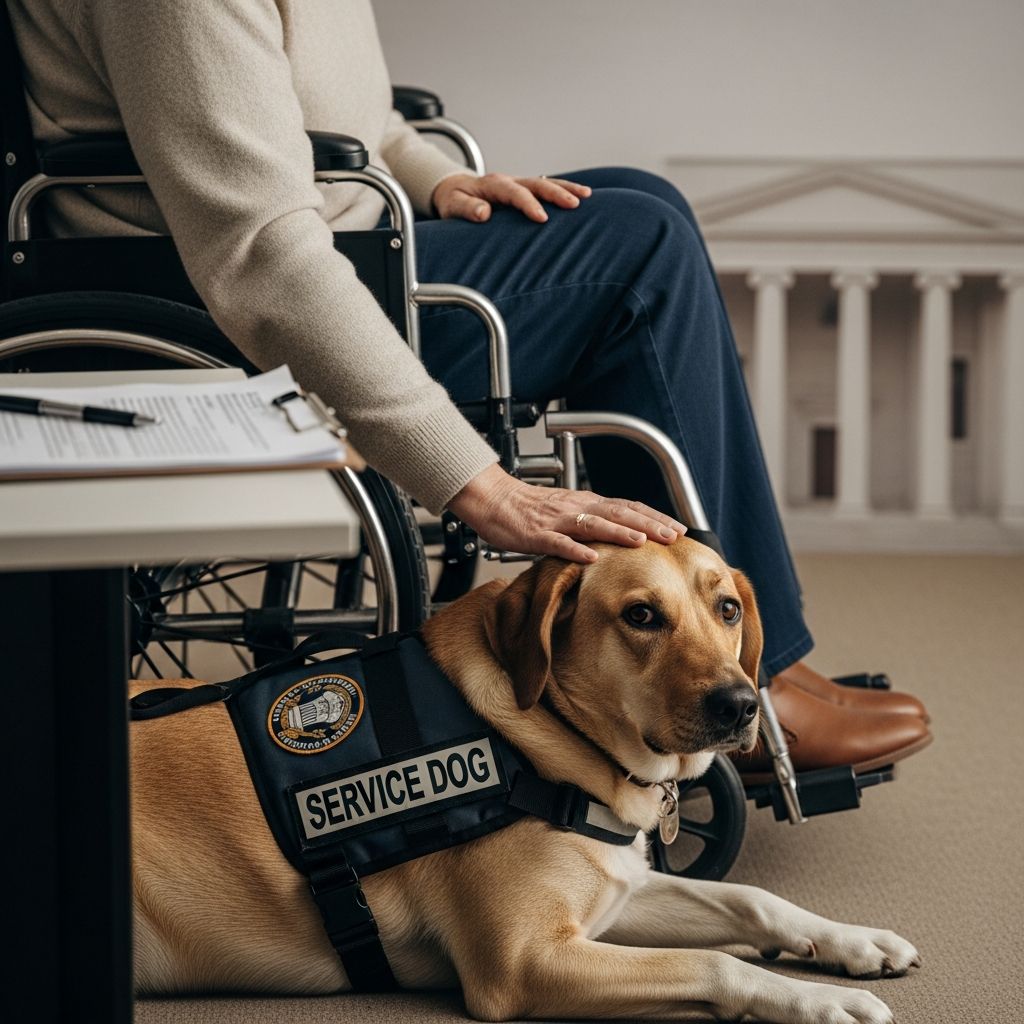 Understanding what businesses can and cannot ask about service dogs.