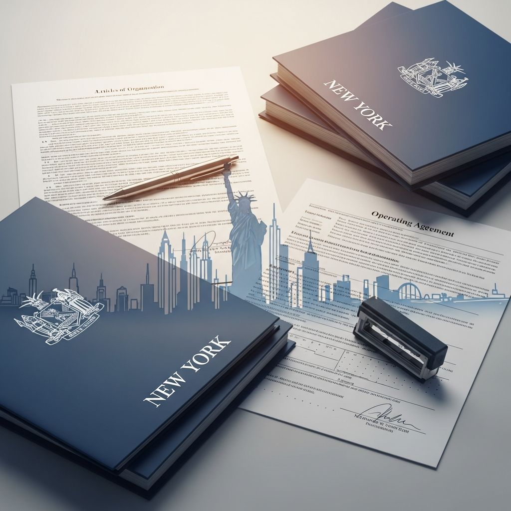 Complete guide to forming and operating a single-member LLC in New York State.
