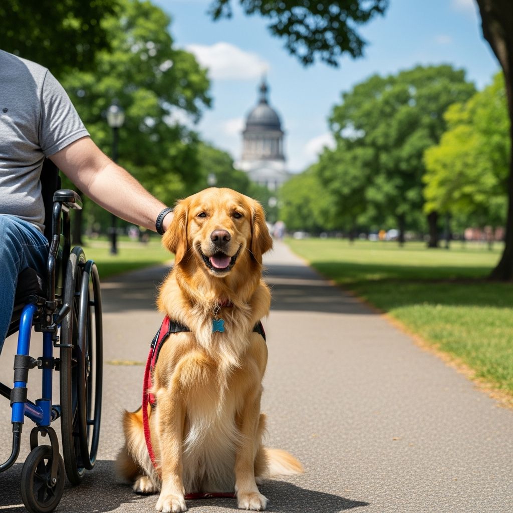 Navigate South Carolina's laws protecting service dogs and emotional support animals in housing and public spaces.