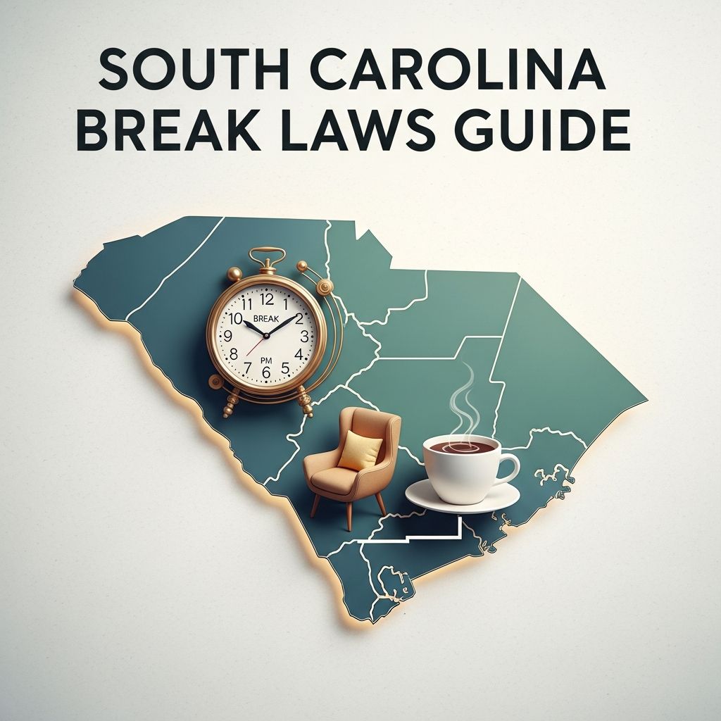 Comprehensive overview of South Carolina's meal and rest break regulations for workers and employers in 2026.