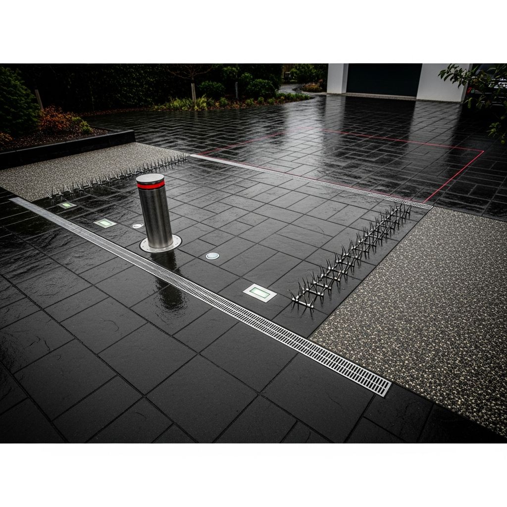 Understanding the legal consequences of installing spike strips on residential property.