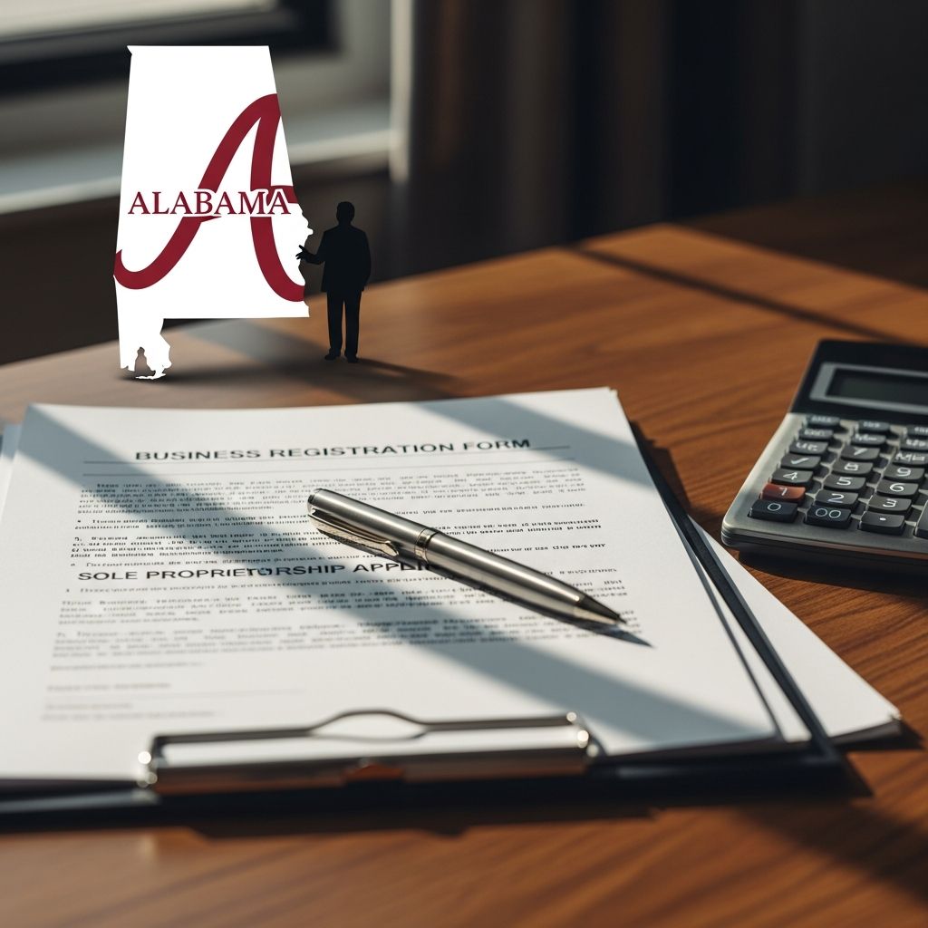 Complete guide to launching your solo business in Alabama: from naming to taxes and licenses.