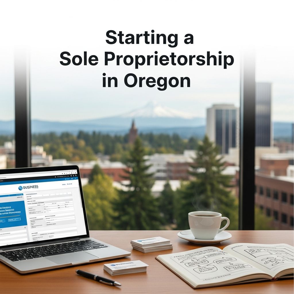 Comprehensive guide to launching your Oregon sole proprietorship with minimal paperwork, key registrations, and compliance steps.