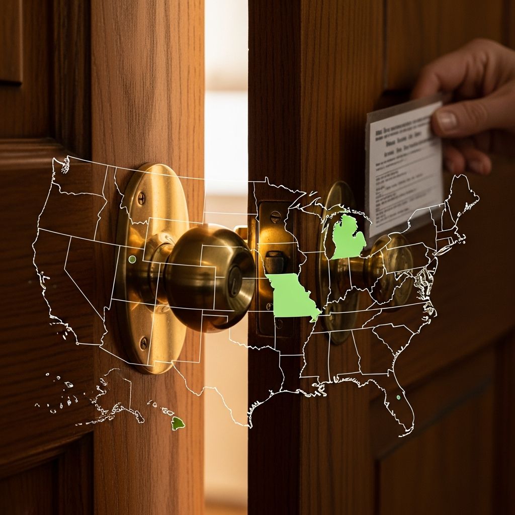 Essential guide to notice periods landlords must provide before entering rental properties across U.S. states.