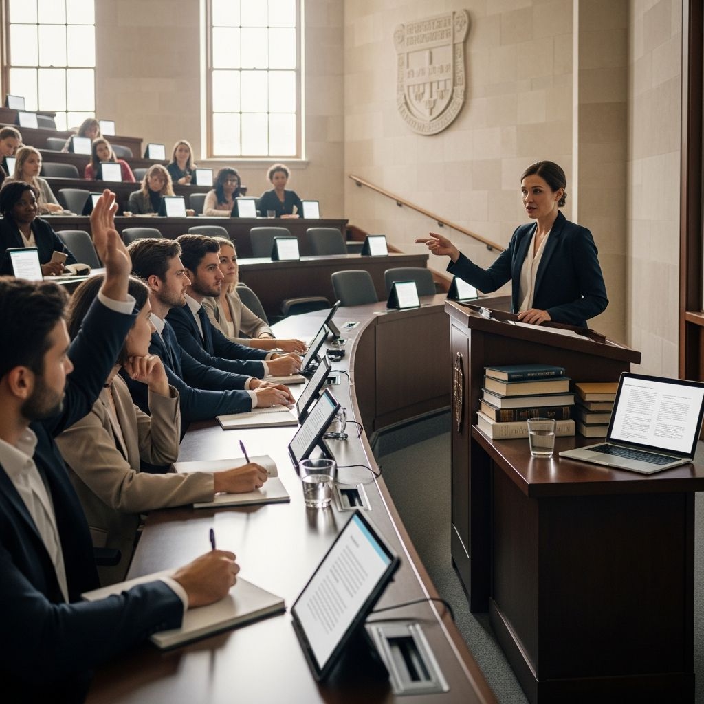 Discover proven techniques to manage cold calls, reduce anxiety, and excel in Socratic method discussions for law school success.