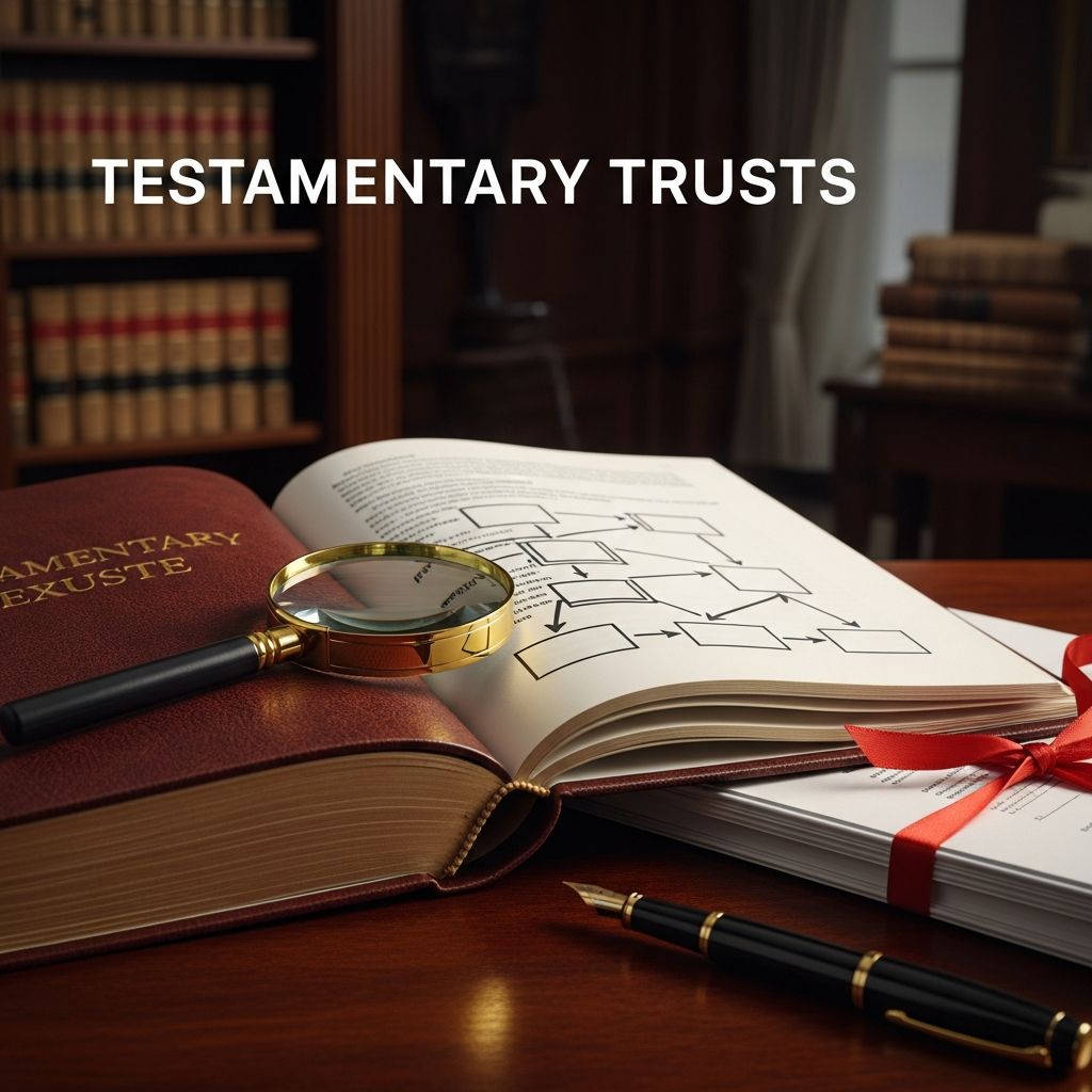 Testamentary Trusts: 5 Steps To Protect Your Estate Discover how testamentary trusts secure your legacy, protect young heirs, and manage assets post-death with precision and control.