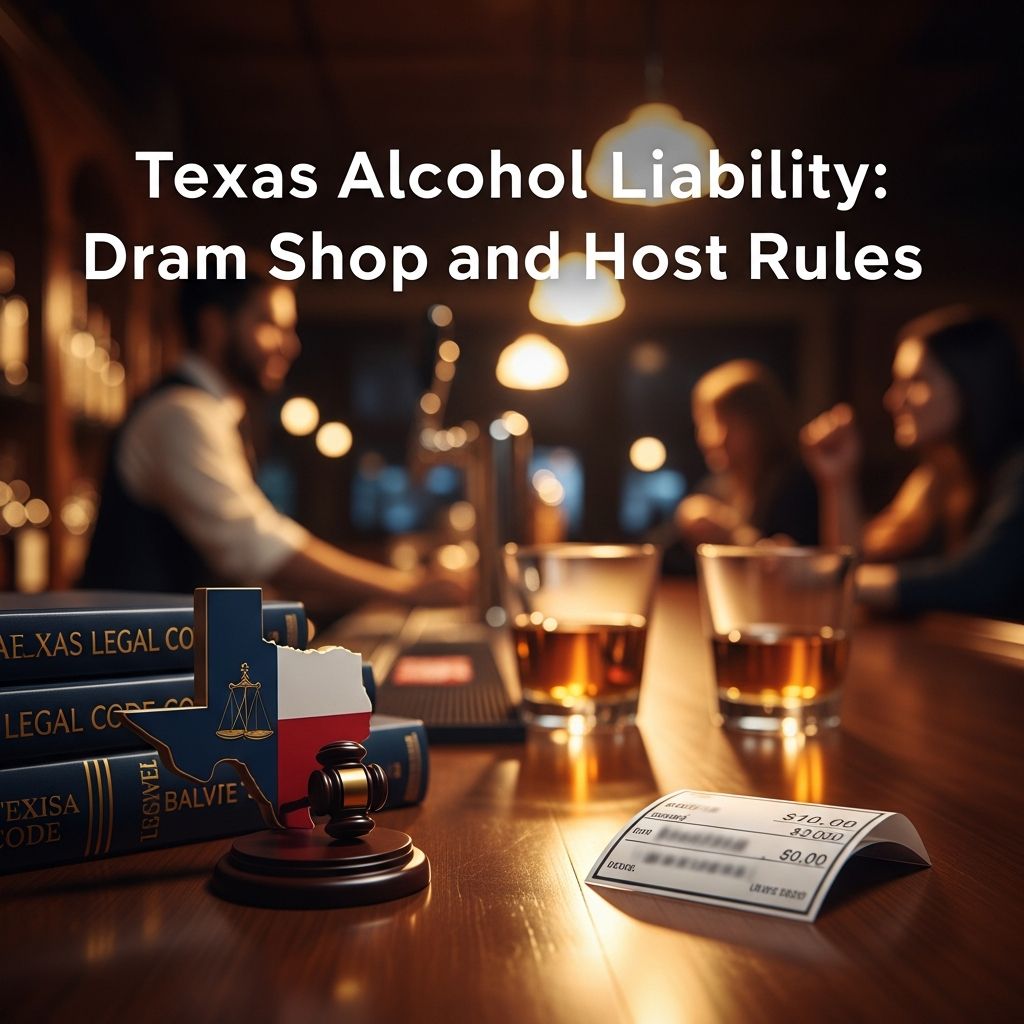 Exploring Texas laws holding alcohol providers accountable for injuries from intoxicated patrons and minors.