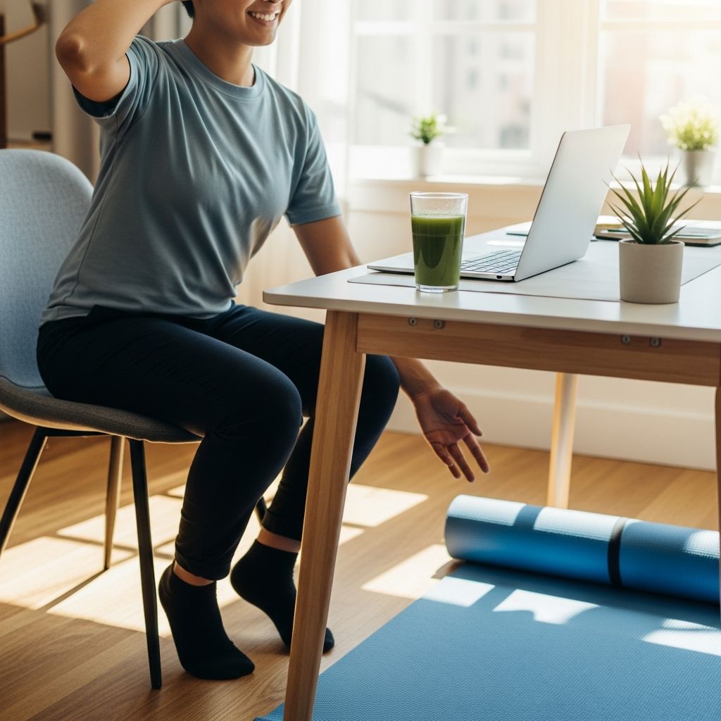 Essential strategies to safeguard physical and mental health while working from home effectively and sustainably.