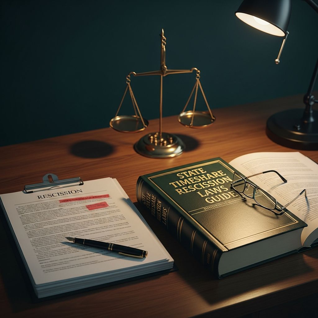 Navigate U.S. state laws on timeshare cancellations with detailed rescission periods, procedures, and protections for buyers.