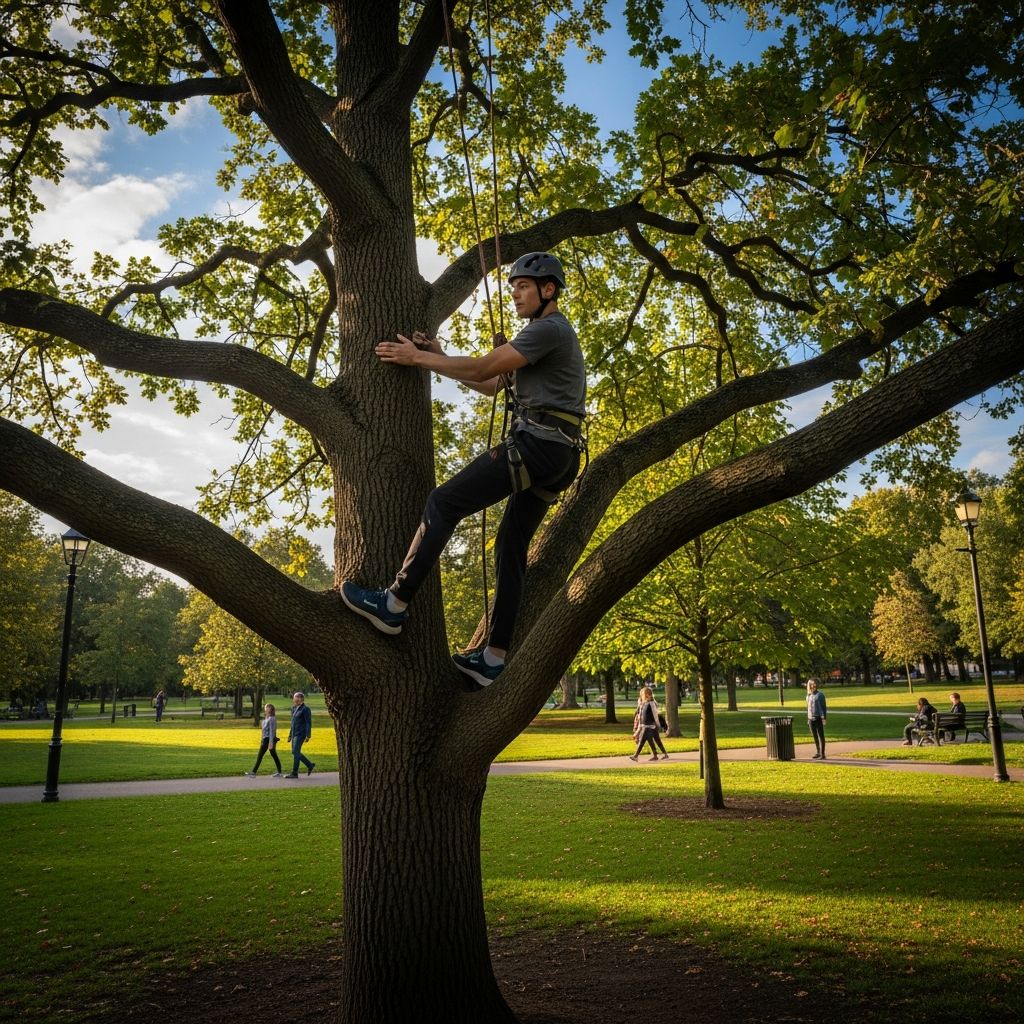 Understand the laws and regulations governing tree climbing in public parks across the United States.