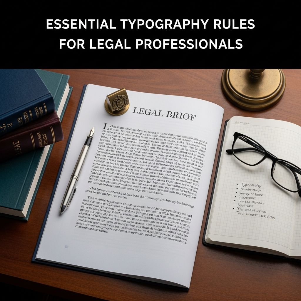 Master typography and layout principles to craft compelling, compliant legal documents that enhance readability and authority.