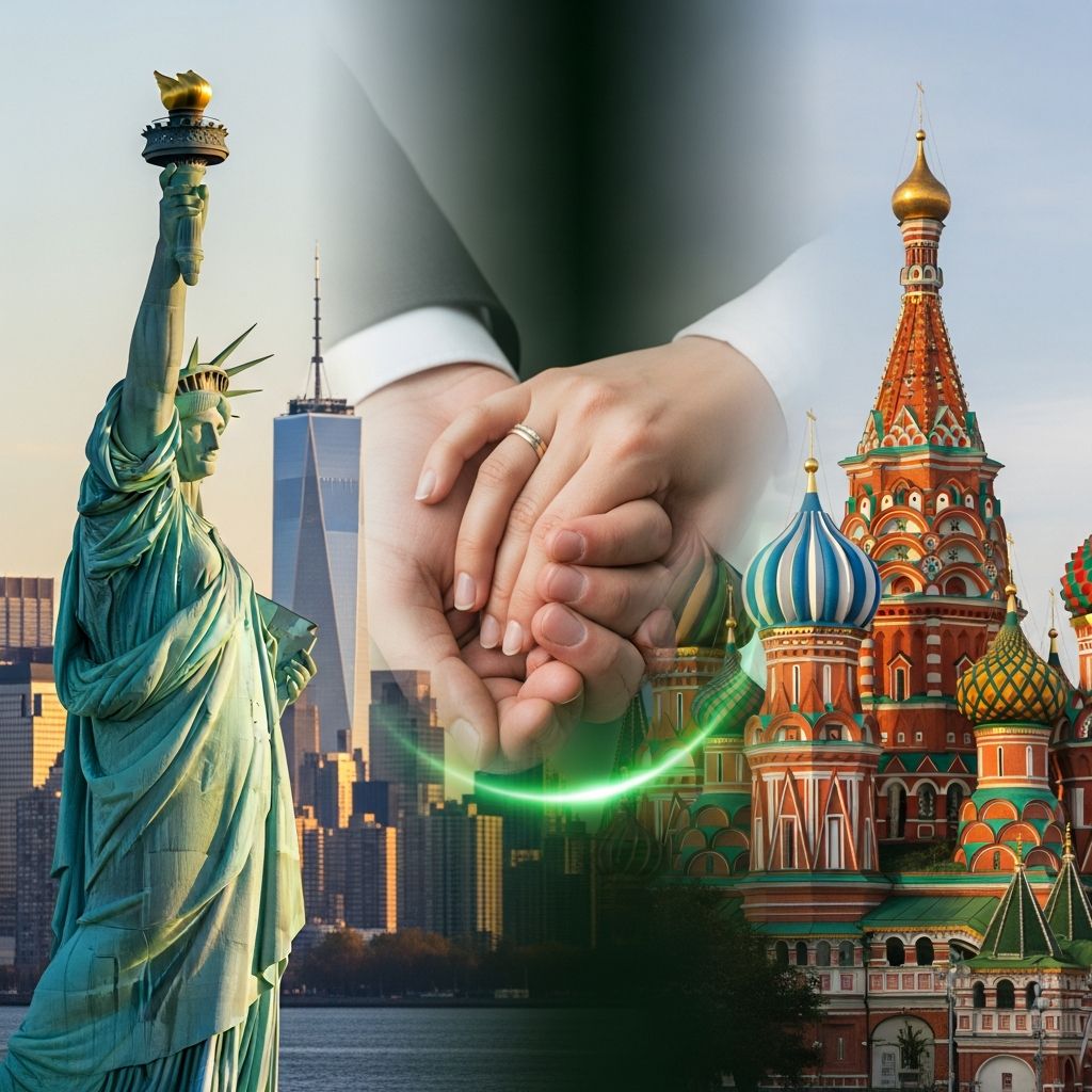 Comprehensive guide to securing a U.S. green card through marriage to a Russian citizen, covering visas, forms, and key steps.