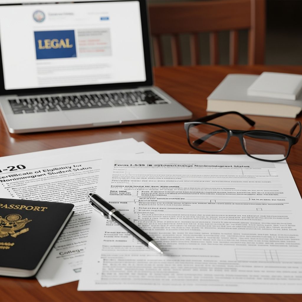Step-by-step instructions for completing Form I-539 to switch to F-1 or M-1 student visa status while in the U.S.