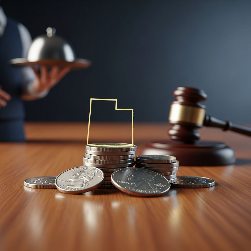 Essential guide to Utah's tipped employee regulations, tip credits, pooling rules, and worker protections in 2026.