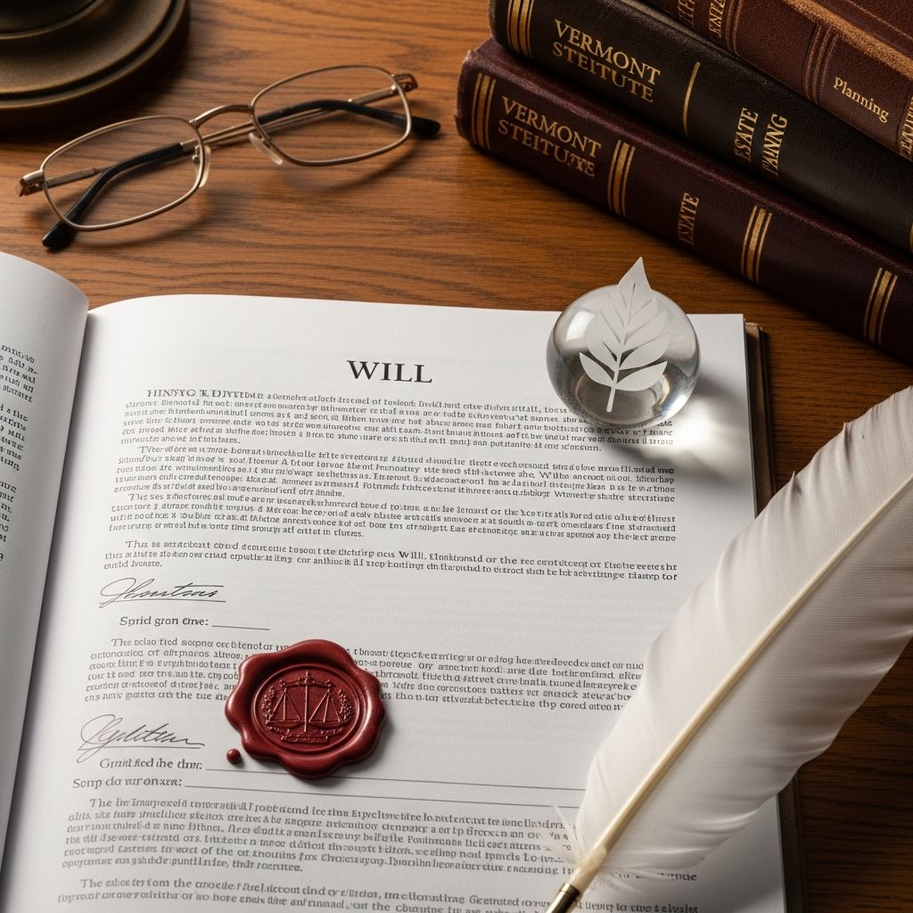 Master the legal steps to draft, execute, and manage a Vermont will for secure estate distribution.
