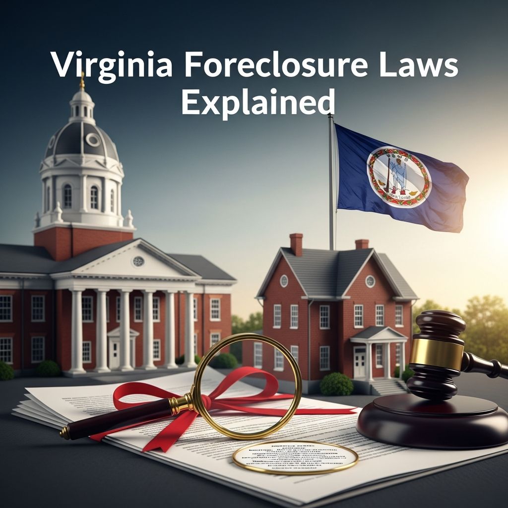 Comprehensive guide to Virginia's foreclosure process, notices, protections, and homeowner rights in 2026.
