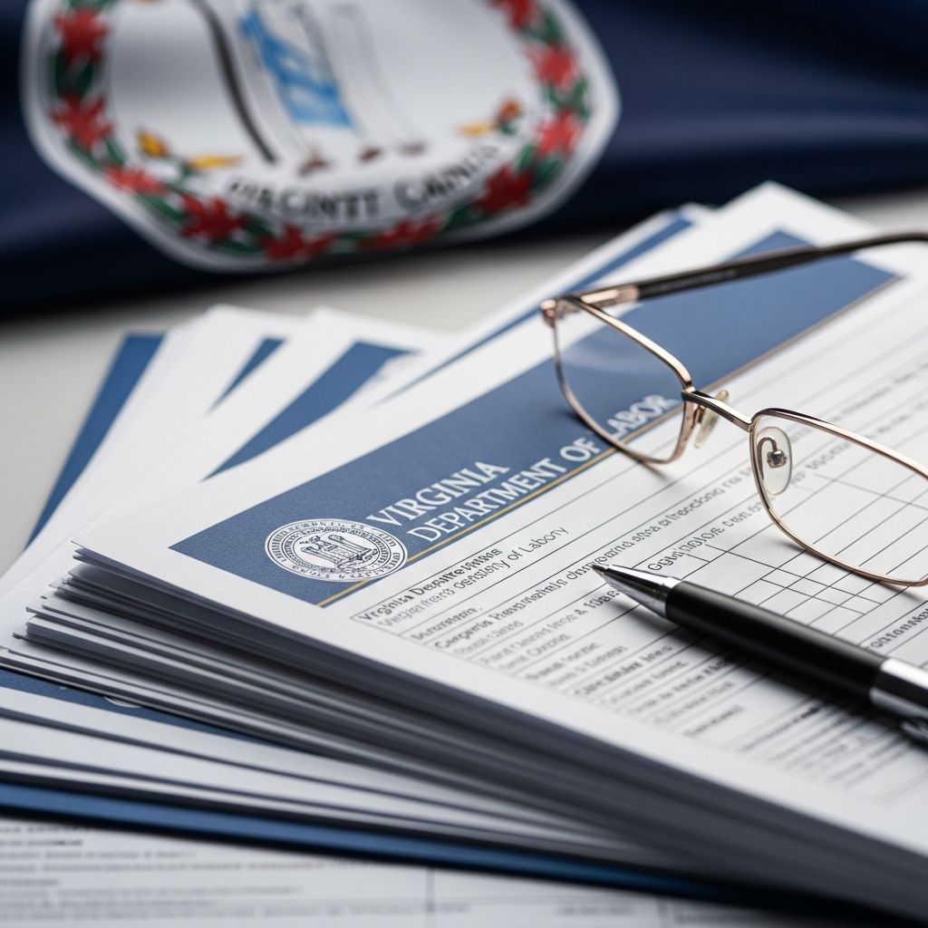 Complete guide to qualifying for, applying for, and receiving unemployment insurance in Virginia – eligibility, payments, and job search rules.