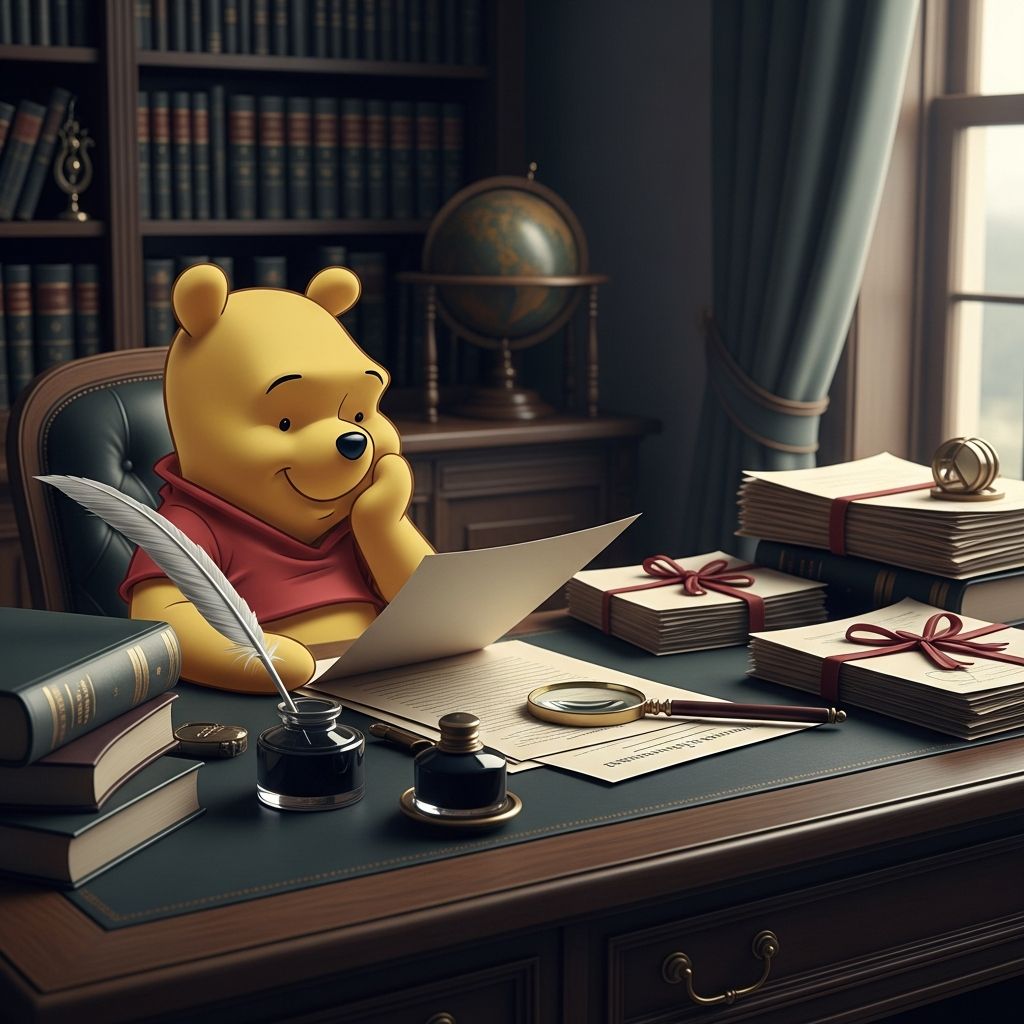 Navigate copyright, trademark, and licensing requirements for Winnie the Pooh creations.