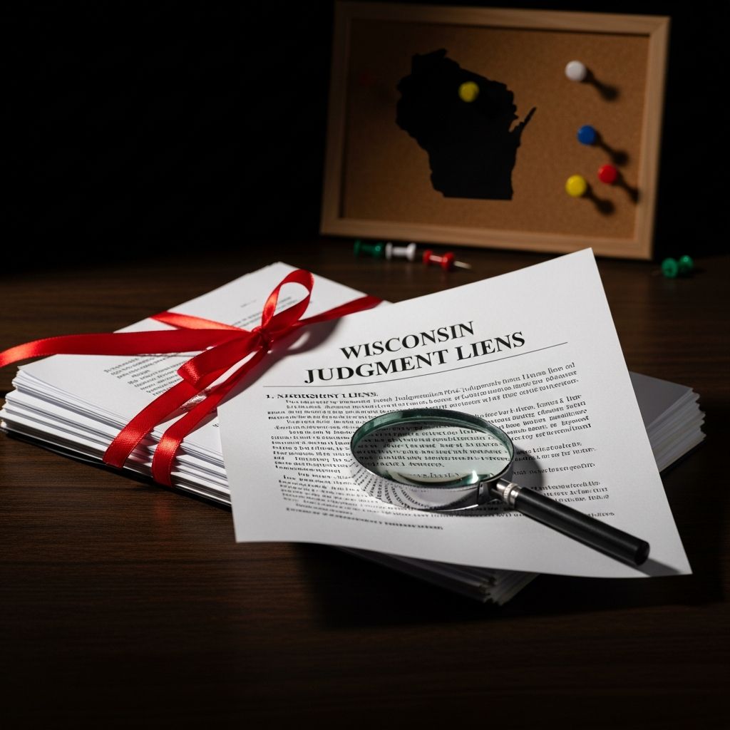 Comprehensive guide to judgment liens in Wisconsin: creation, duration, enforcement, and debtor protections.
