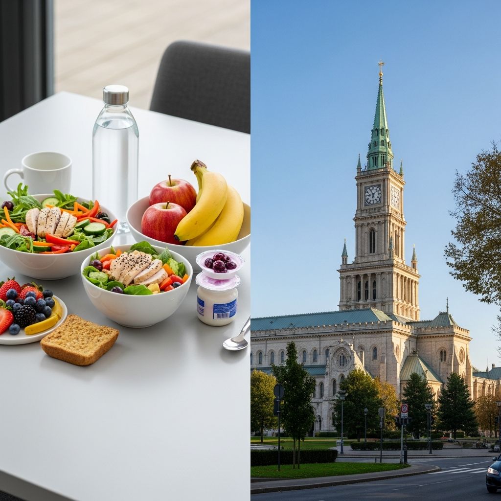 Navigating the challenges of healthy eating policies in offices while respecting cultural traditions like charity cookie sales.