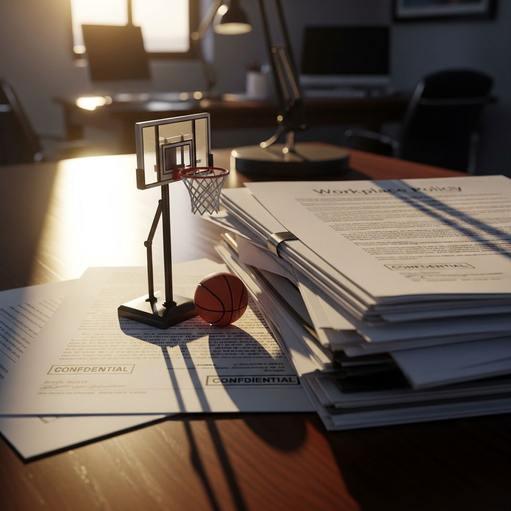 Navigating the fine line between fun office bracket challenges and potential gambling violations during tournament season.