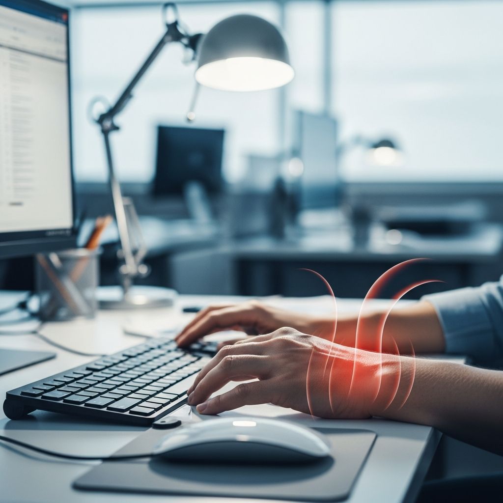 Understand repetitive strain injuries in the workplace: causes, prevention strategies, symptoms, and key legal rights for employees.