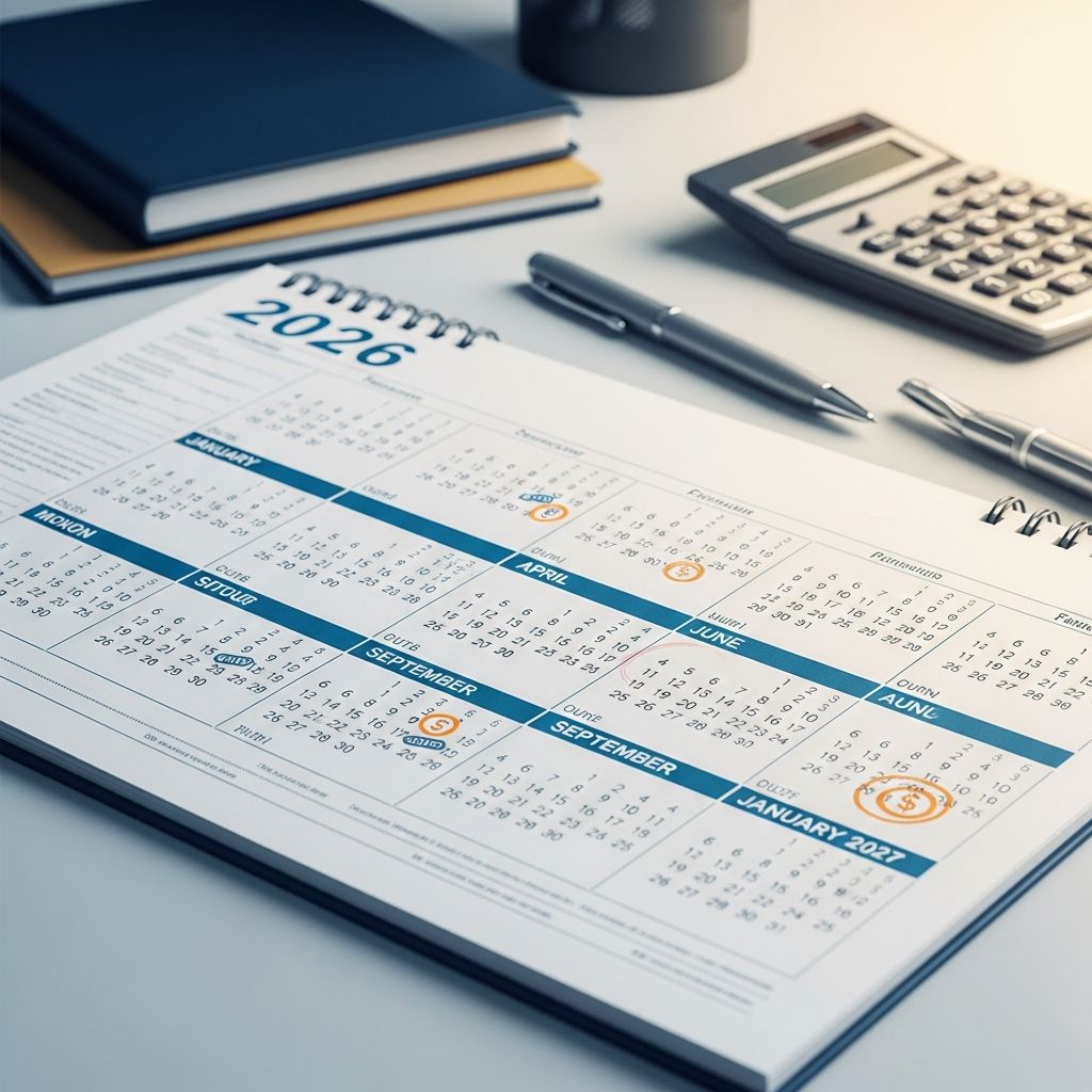 Master 2026 estimated tax deadlines: dates, rules, calculations, and strategies to avoid penalties for self-employed and investors.