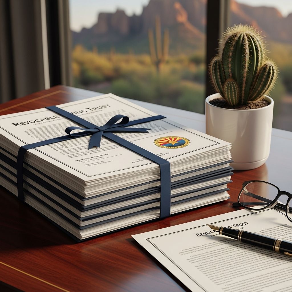 Master the process of creating a revocable living trust in Arizona to safeguard your legacy and bypass probate efficiently.