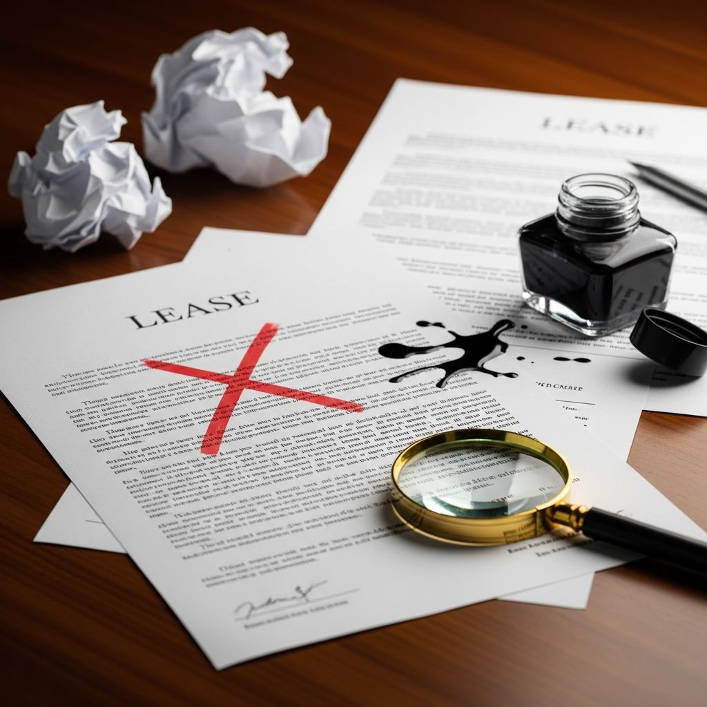 Master the art of lease creation by dodging frequent errors that lead to disputes, legal woes, and financial setbacks for landlords.