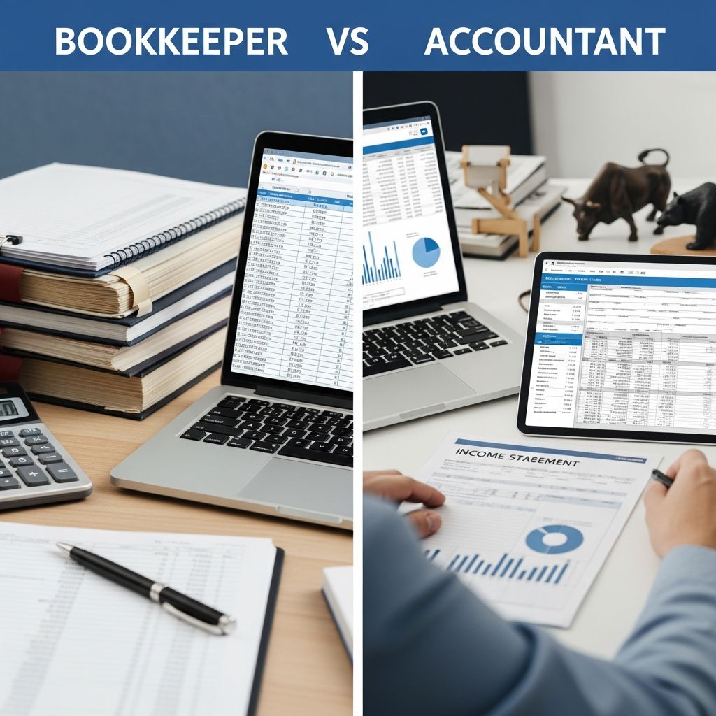 Uncover the essential differences between bookkeepers and accountants to optimize your business's financial management and growth strategies.