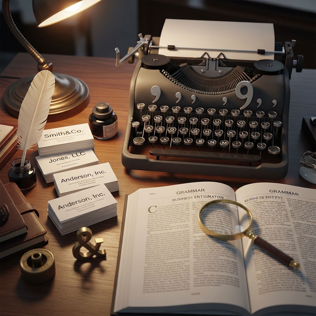 Master the proper formatting of LLC and Inc. designators in your business name.