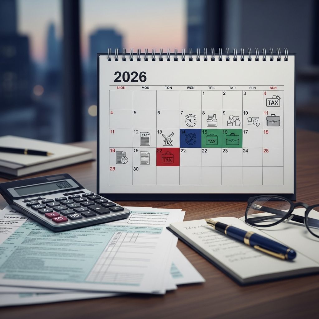 Business Tax Deadlines 2026: Key Filing Dates Master 2026 business tax deadlines for corporations, LLCs, partnerships, and sole proprietors with our comprehensive guide to filings, extensions, and payments.
