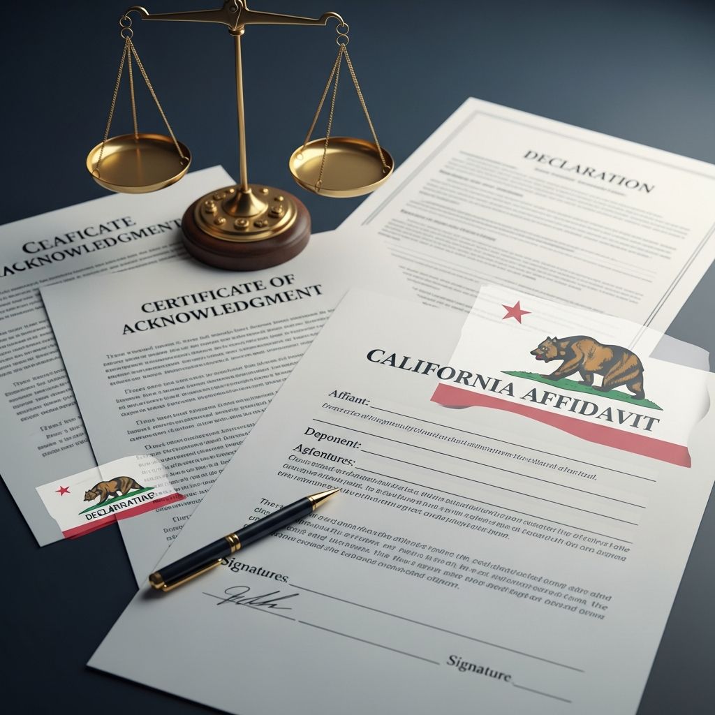 Master California affidavits: understand requirements, proper execution, and legal applications.