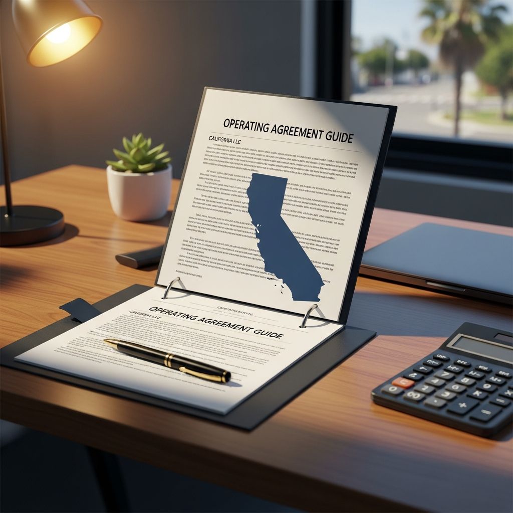 Essential guide to creating and maintaining a California LLC operating agreement for legal compliance and business protection.